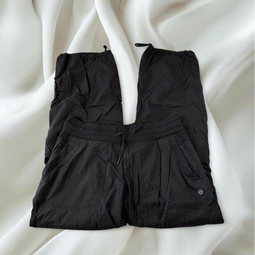 Lululemon black dance studio pants side scrunch capri y2k athletic workout